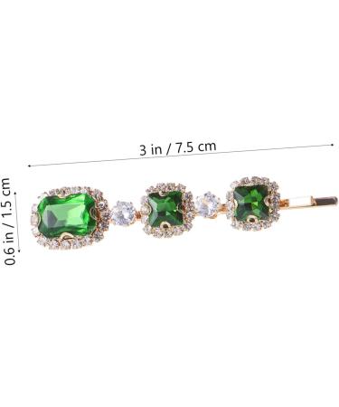 Gogogmee 1 Crystal Pearl Hair Clip Diamond Hair Clips Green Rhinestones Green Rhinestone Hair Barrettes Bridal Hair Accessories Bobby Hair Barrette Wedding Hair Clips Rhinestone Clips Alloy - Buy Online on SooperMarket.com