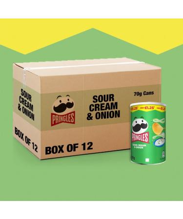 Pringles Sour Cream & Onion Case of 12x70g