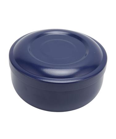 Men's Dark Blue Wide-Necked Plastic Soap Bowl - Perfect for Shaving Soap and Foam - Buy Online on SooperMarket.com