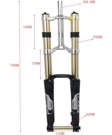 26'' DH Downhill Zoom Bicycle Suspension Fork for MTB Bike | Enhanced Performance - Buy Online on SooperMarket.com