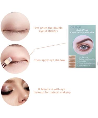 Invisible Eyelid Lift Strips 480pcs Set - Self-Adhesive Eye Lid Correction Tape for Saggy, Hooded, Droopy Eyelids - Skin Tone, One-Sided Sticky - Sizes S & L - Buy Online on SooperMarket.com