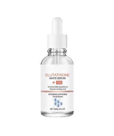 Glutathione Serum with Vitamin C & Kojic Acid Glutathione Face Serum Hydrating Serum Moisturiser Face Women Glutathione Facial Serum Face Care for Reduce Dark Spot Brightening Anti Aging