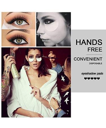 LKE 100pcs Eyeshadow Stencils & Gel Patches for Eyelash Extensions - Professional Lint Free Under Eye Makeup Tape for Precise Application - Buy Online on SooperMarket.com