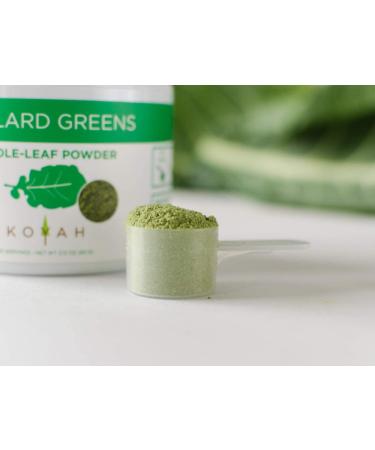 KOYAH Organic USA Collard Greens Powder | Freeze-Dried Whole-Leaf | Equivalent to 15 Cups Fresh - Buy Online on SooperMarket.com