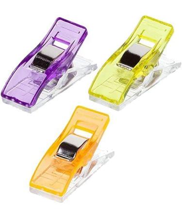 Otylzto Sewing Clips 100 Pcs with Plastic Box - Premium Quilting Clips for Crafts - Assorted Colors Crafting Tools - Buy Online on SooperMarket.com