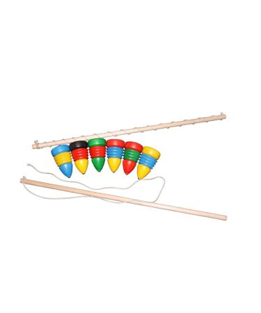 Wooden toy roundabout with whip length whip 45 new wooden game patience game skill play wooden circle game range games wood Seiffen Erzgebirge Toys Strategy game