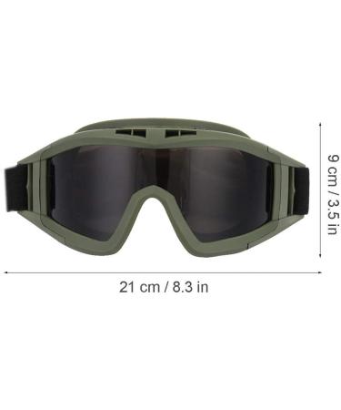 Soluptanisu Tactical Airsoft Glasses - Anti-Fog Military Eye Protection for Paintball & Ski (Green) - Buy Online on SooperMarket.com