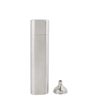 Cigar Holder 7.1 * 1.8 * 1in Stainless Steel Pocket 2-Tubes Hip Cigar Case Flask and Cigar Holder Humidor Groomsmen Gifts