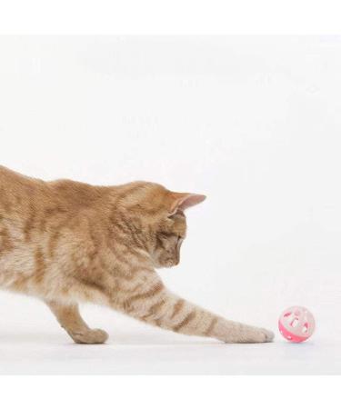 Voviggol 12 Pack Cat Toys - 4cm Bell Balls for Kittens & Cats | Durable Plastic Pet Toys - Buy Online on SooperMarket.com