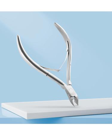 Velodios Cuticle Trimmer and Cuticle Cutter Extremely Sharp Cuticle Nippers Professional Stainless Steel Cuticle Remover Perfect Nail Care Tool for Home/Spa/Salon Manicures - Silver - Buy Online on SooperMarket.com