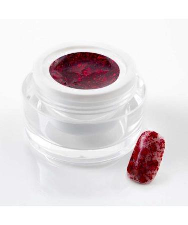 5 ml UV Colorgel/Colourgel/Glittergel - Crisp Glitter in Red