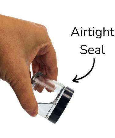 Clear Glass Ointment Jar with Airtight Black Urea Lid - Perfect for Balms Creams Lotions and More (12 15ml) 12 15ml - Buy Online on SooperMarket.com