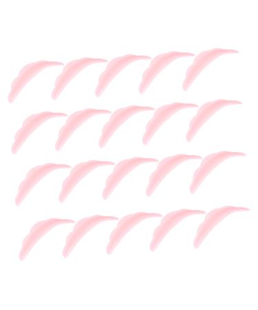 PLAFOPE 20 Pairs Eyelash Silicone Patch Lash Lift Eyelash Perming Shield Pads False Eyelash Patches Lash Curler Eyelash Grafting Gasket Foam Eyelid Pads Eyelash Shield Pads 4.5x1.4cm