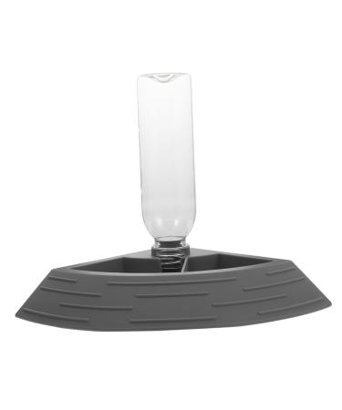 BELLIFFY Turtle Drinker Auto Feeder Reptile Food Bowl Automatic Reptile Feeder Automatic Waterer Pet Plastic 17.00X17.00X3.50CM Grey