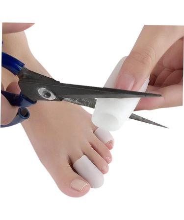 Bunion Toe Gel Protector Sleeves - 10pcs Silicone Rubber Bands for Men and Women - Hammer Toe Spacers - Toe Nail Patch - White Gel Splints - Buy Online on SooperMarket.com