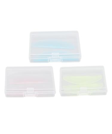 3 Pairs Eyelash Lift Pads Lash Lifting Tool - Reusable Silicone Ultra Thin Suitable for Individuals Beauty Salons with 3 Storage Box