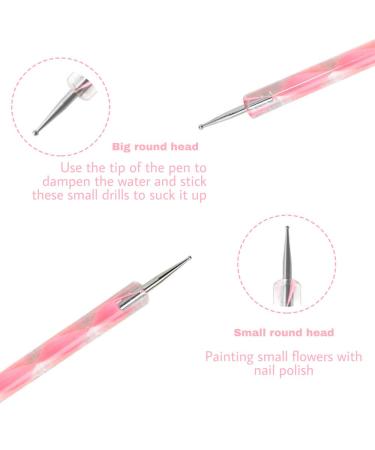 Sularpek 5Pcs 2-Way Dotting Pen Tool Nail Art Kit - Multicolor Dot Paint Manicure Set for Embossing, Clay Sculpting & Nail Art - Buy Online on SooperMarket.com