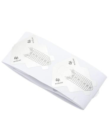 Worparsen 100/300Pcs Acrylic Nail Forms Sticker Nail Forms for Nail Tips Guide Nail Forms For Thick Nail Art Tips Extension Forms for Salon Nail Art DIY 100Pcs