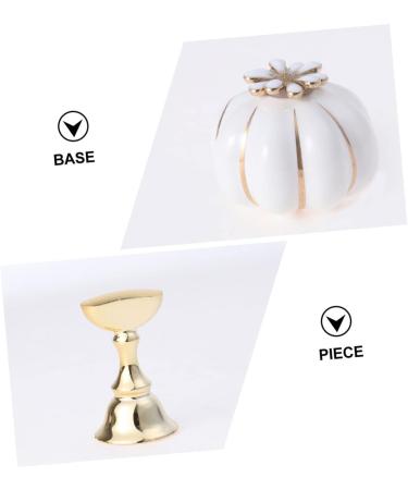 FOMIYES Nail art practice holder nail tips stand holders nail art practice stand Nail Holders Acrylic Base nail tip Display Stand fake Nail Display acrylic nail white Pearlescent makeup 5.4x3.5cm White - Buy Online on SooperMarket.com