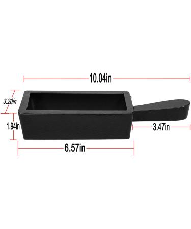 100 oz Troy Ounce Gold Bar Loaf Cast Steel Ingot Mold for Melting Refining - Ideal for Gold, Silver, Copper, Iron, Aluminum, Brass & More - Buy Online on SooperMarket.com