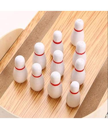Toysery Mini Bowling Set - Wooden Tabletop Game for Home or Office Fun - Buy Online on SooperMarket.com