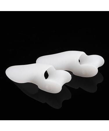 Bunion Cushion Protector 1 Pair - Silicone Toe Spreader & Straightener for Women Men | White Bunion Corrector Foot Pad - Buy Online on SooperMarket.com