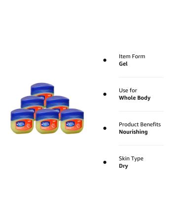 Vaseline BlueSeal Nourishing Skin Jelly 1.7oz (50ml) Pack of 6 with Vitamin E - Buy Now! - Buy Online on SooperMarket.com