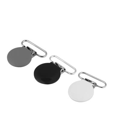 Hzyyier 10-Pack Metal Round Pacifier Clips - Black Toy & Pacifier Holders for DIY Projects | International Shipping Available - Buy Online on SooperMarket.com