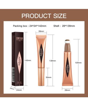 Silky Cream Contour Stick | Liquid Face Concealer & Contouring Wand | Easy to Blend Multi Functional Makeup Stick - Buy Online on SooperMarket.com