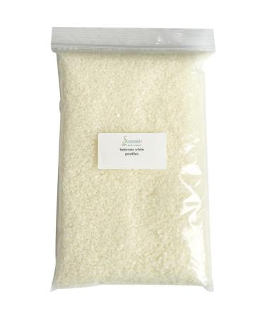 Soapeauty 4 OZ 100% natural White Beeswax Pastilles Organic Lip Balm, Skin Care, Hair care and for Face Care, White Beeswax Pellets Used as Candle Making Supplies for Beeswax Candles 4 OZ