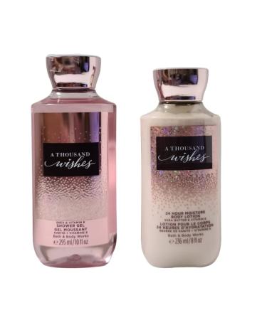 Bath and Body Works A Thousand Wishes Gift Set of Shower Gel and Lotion