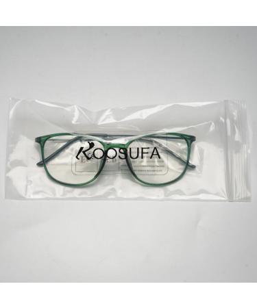 Koosufa Classic Retro Nerd Glasses Frames for Men & Women Ultra Light TR90 Thin Panto Design with Case - Violet - Buy Online on SooperMarket.com