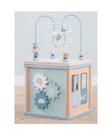 Little Dutch Activity Cube Motor Skills Loop Adventure blue