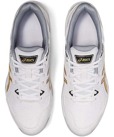 ASICS Men's Gel-Rocket 10 Court Shoes - White/Pure Gold (Size 10.5) - Buy Online on SooperMarket.com