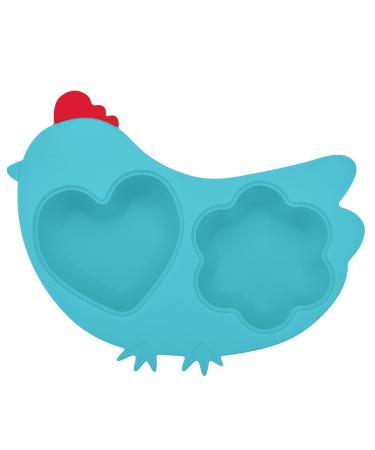 Innobaby Din Din Smart Silicone Chicken Steamer with Lid for Children, Blue (SIL-CKS01)