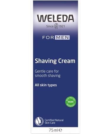 WELEDA Bio for Men Shaving Cream - Natural Razor Foam for Gentle Shave & Skin Protection (75 ml 2-Pack) - Buy Online on SooperMarket.com