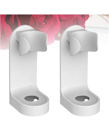 Elzey Wall-Mounted Electric Toothbrushes - 2-Piece Punch-Free Display Rack | White Electric Toothbrush Holder - Buy Online on SooperMarket.com