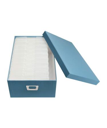 novelinks Photo Case 4 x 6 Photo Storage Box - 10 Inner Picture Storage Container Photo Organizer Case Picture Box Storage Photo Craft Keeper (Sky Blue) Sky Blue 1 Pack