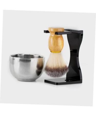 Shop NOLITOY 3 Sets Shaving Set - Black Suit Soft Hair Brushes & Bowl for Men | Perfect for Home & Salon Use - Buy Online on SooperMarket.com