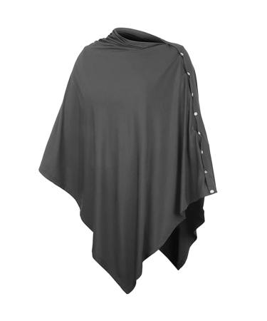 Nursing cover nursing poncho nursing cover nursing apron polyester cotton nursing blanket for babies breast milk 70x85cm dark grey