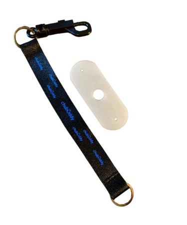chubuddy Chewy Holder- Black Tether and Natural Strap