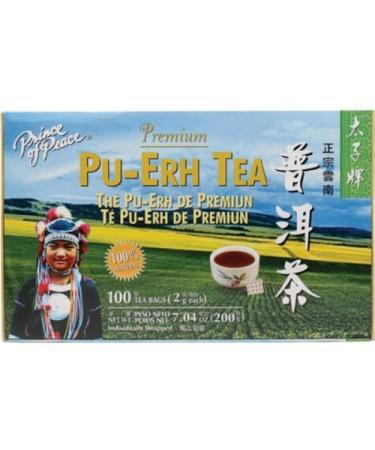 Prince of Peace Premium Pu-Erh Tea, 2 Pack – 100 Tea Bags Each – Fully-Fermented Tea – Antioxidant Tea