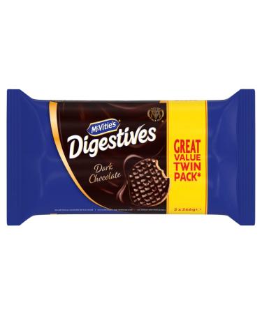McVitie's Digestives Dark Chocolate 2 x 266g