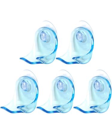 Set of 5 Plastic Suction Cup Razor Holders - Bathroom Organizer - Blue - 2X Pack - Ideal for International Shipping - Buy Online on SooperMarket.com