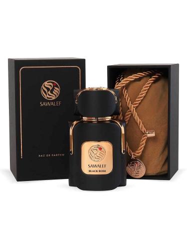 Swiss Arabian Black Rose - Woody Fresh Floral and Spicy - Long Lasting and Addictive Feminine Fragrance - A Seductive Signature Aroma - The Luxurious Scent Of Arabia - 2.7 oz EDP Spray Floral Fresh Raspberry Rose 2.7 Ounce (Pack of 1)