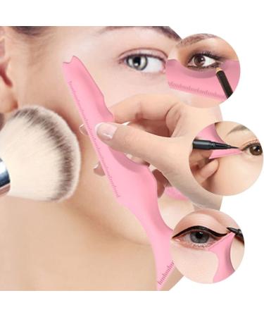 OSALADI Silicone Beauty Ruler Travel Stickers Eyeliner Stencils for Hooded Eyes Makeup Supply Protection Pink - Buy Online on SooperMarket.com