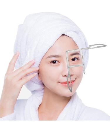 Tiuimk Stainless Steel Eyebrow Microblading Triangle Ruler - Silver - Buy Online on SooperMarket.com