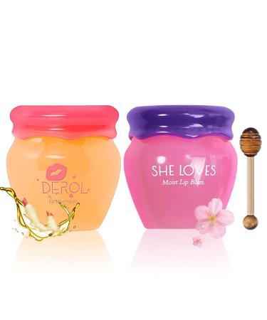 Ginger Lip Mask Magical Lip Plumper, Lip Plumping Balm with Beeswax and Vitamin E, DEROL Lip Plumper, Day&Night Use Lip Enhancer for Fuller, Softer Bigger Fuller Lips by Natural Lip Plumper