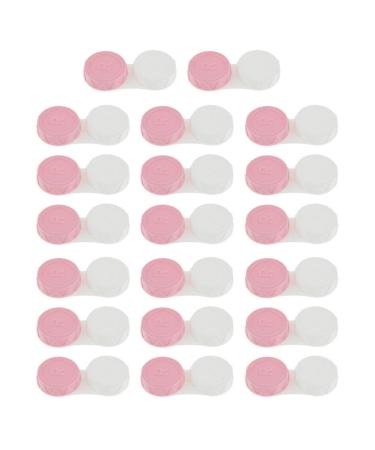 Bonarty 20pcs L/R Marked Mini Contact Lens Box Travel Lenses - Pink as described