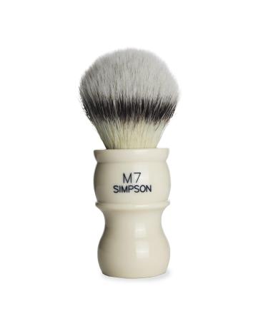 Buy Alexander Simpson M7 Synthetic Hair Brush - Faux Platinum Shaving Brush (Ivory) | International Shipping Available - Buy Online on SooperMarket.com